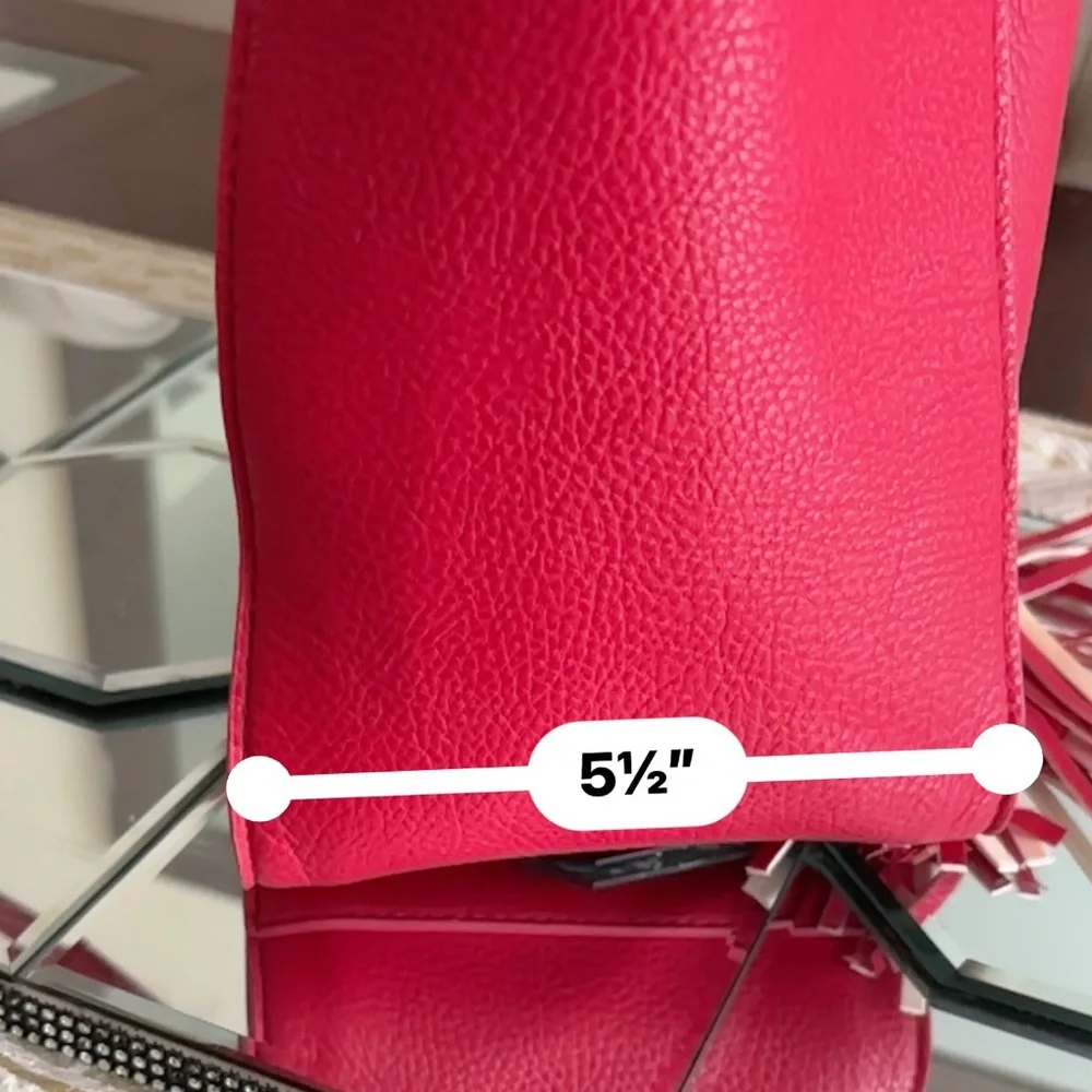 Joy Mangano Vibrant Red Tote Bag - Picture 10 of 12
